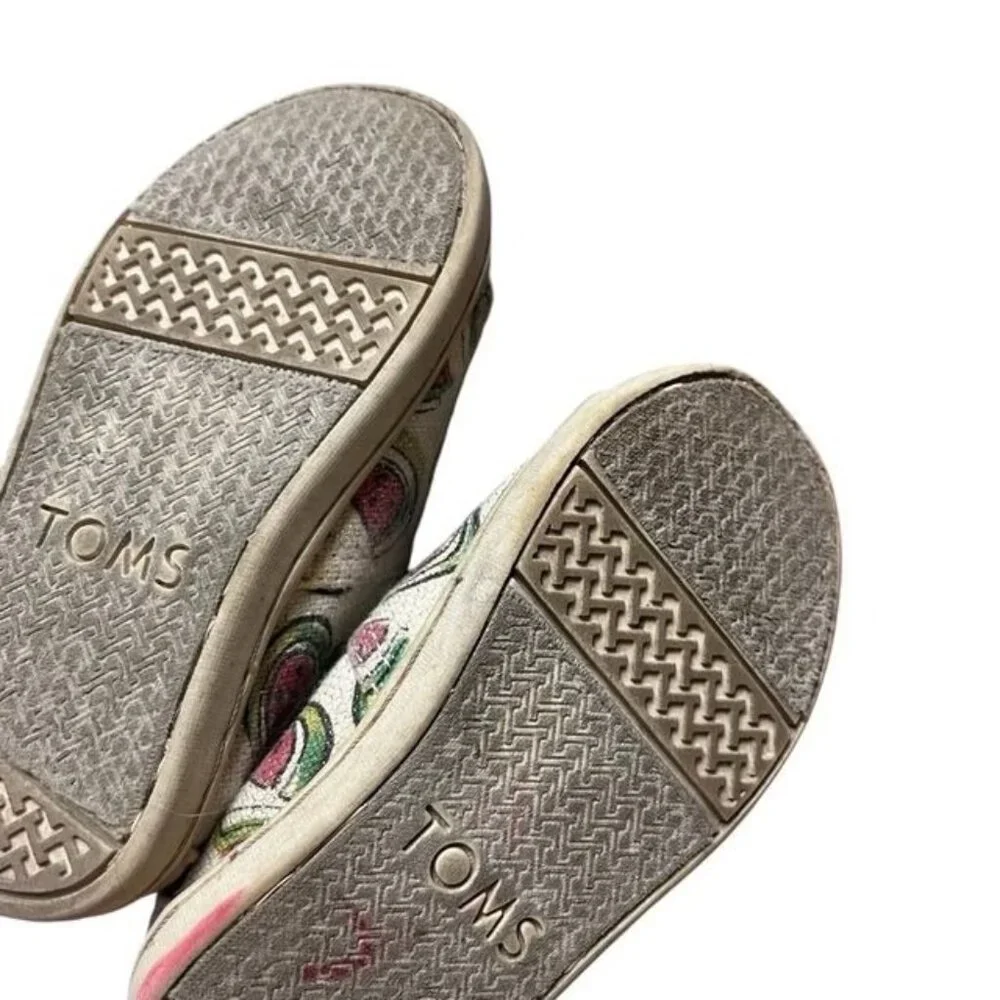 Tiny Toms Classic Watermelon Flats Toddler Size 6